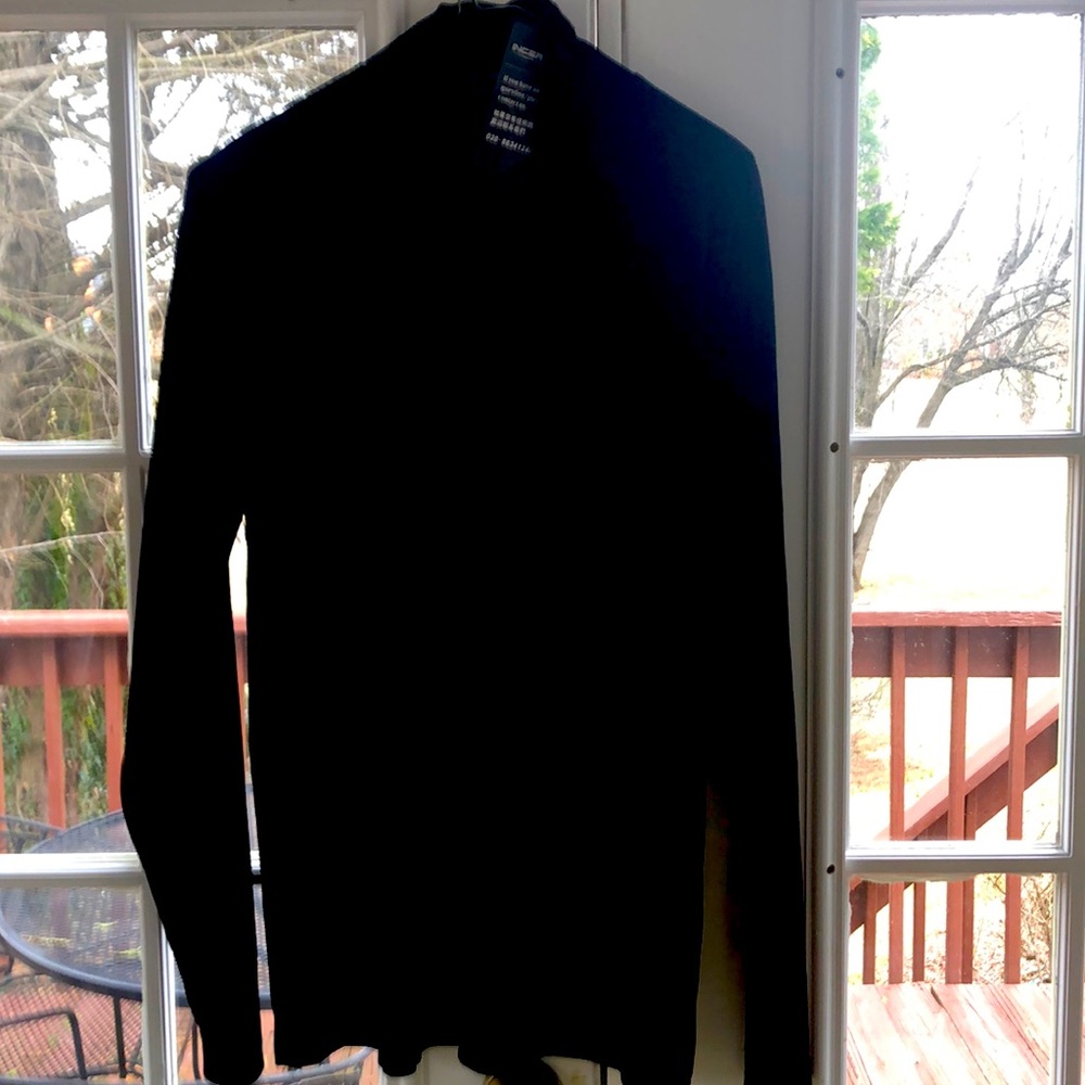 MEN Black Velvet Mock Turtleneck